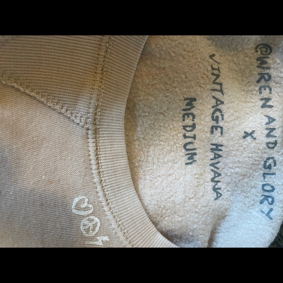 Wren & Glory X Vintage Havana sweatshirt w/graphic - Picture 3 of 4